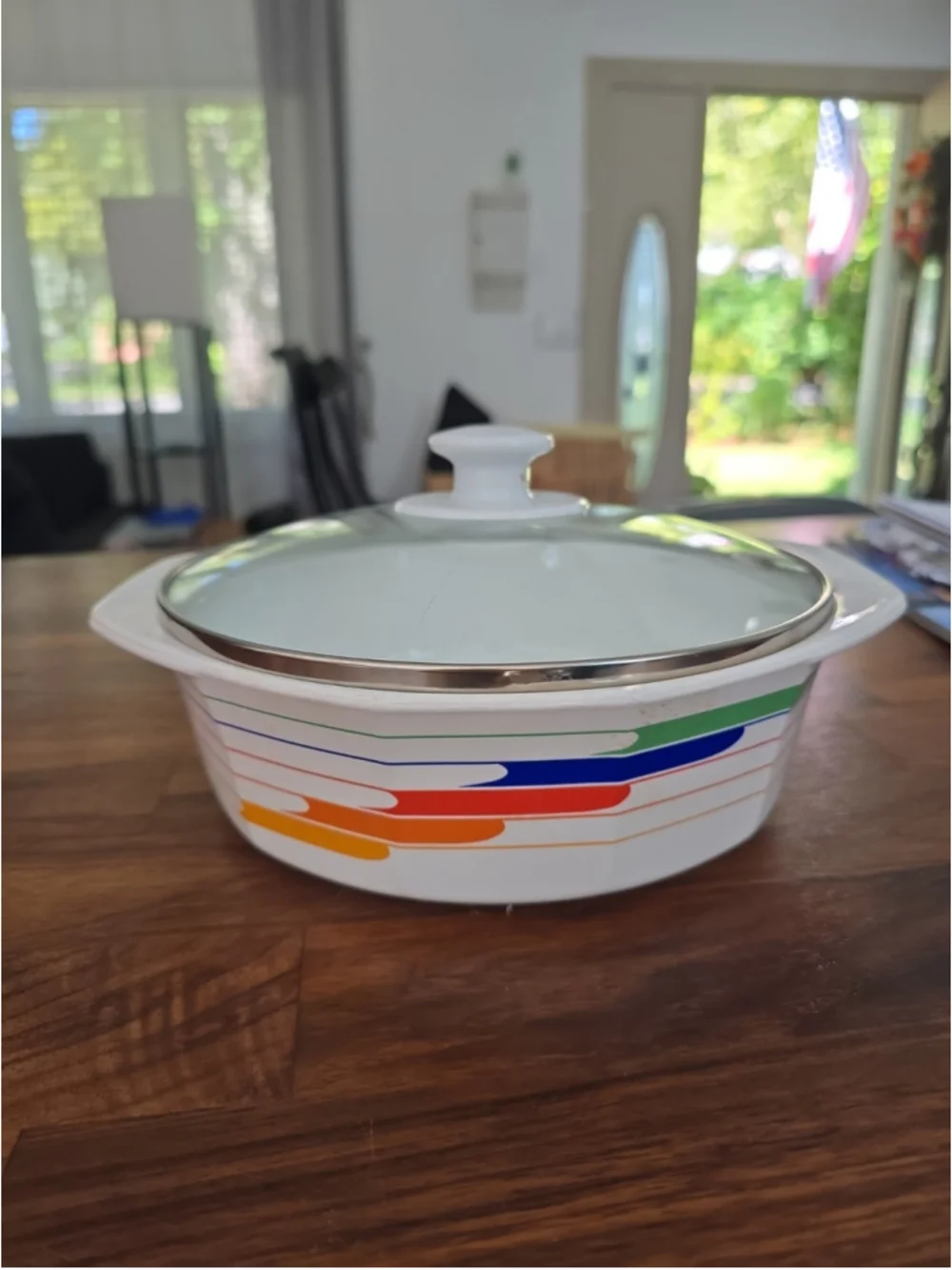 Studio Nova Fire & Ice Covered Casserole with Lid Hi Fi Vtg/Retro 70’s/80’s